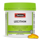Sveitsisk Soy Lecithin 1200mg Softgels Kapsler | opprettholder lever helse og funksjon * | Støtter fettmetabolisme * | Choline Lecithin Supplement 1200 mg | 180 Softgels