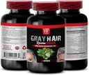 Saw Palmetto Mens Hår - Grå Hår Reverse Complex - Naturlig løsning - kraftige resultater, Grå Hår Menn, Biotin vitaminer for hår og negler, Paba Supplement, Grå Hår Supplement, 1 Bot 60 Caps
