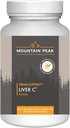 Fjelltopp næringsstoffer lever C - Organtilskudd bidrar til å opprettholde sunn leverfunksjon og energiproduksjon - w/Silifos® & Mushrooms - Hypoallergen kosttilskudd (90 vegetariske kapsler)