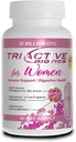 Essential Source Triactive Biotics for kvinner - Probiotika for kvinner med 18 Strains, organiske VitaFiber Prebiotic & Cranberry til Digestiv støtte, immunforsvar, Urinal, Vaginal helse - 90 kapsler