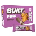 Bygget Bar, Puff Protein Bars, Churro Puff, 17g Protein Snacks, On-The-Go Bars, Kun 140 kalorier og 6g sukker, kollagen, Glutenfri, 12 greve