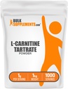 BulkSupplements.com L-karnitin Tartrat pulver - Aminosyre pulver, karnitin kosttilskudd - Unflavored & Glutenfri, 1g per servering, 1kg (2,2 lbs) (Pack of 1)