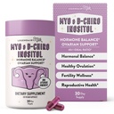 Legendairy Milk Pure Inositol Supplement - Myo Inositol og D-Chiro Inositol Kapsler - Ideell 40:1 Ratio - Ovarian & Fertilitet Støtte for kvinner - 30 dagers forsyning