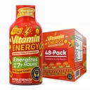 Vitamin energi fokus + Ekstra styrke energi Shot Tropical Infusion 48 Pack, 260 mg naturlig koffein, B-vitaminer, CoQ10, Aminosyrer, fokus, produktivitet og klarhet, null sukker, glutenfri, 1,93 fl oz