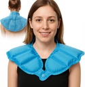 Ispakke for nekk og skulder øvre rygg smerte lindring, store gele hals ispakke Wrap, reusable Hot Cold Compress Therapy for rotator mansjetter skader, svimmelhet, muskelavslapping og lindring