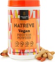 Natreve Vegansk protein pulver - 25g Plant Basert Protein pulver med probiotika og aminosyrer - Glutenfri peanut smør Parfait, 18 Serverer