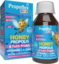 Beelife Bee Propolis Cough Syrup Kids- Triple-Action - Naturlig Syrup, Brasiliansk Grønn Propolis, Sink, Bromelain, Vitamin C-støtte Immunitet & Recovery - fra Brasil, Tutti Fruit Flavor, 150 ml