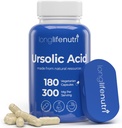 LongLifeNutri Ursolic Acid 300mg - utgitt fra Rosemary Leaf Extract, 180 Vegetariske kapsler, organisk kosttilskudd for muskelvekst og gjenoppretting, 2-måneders forsyning, Lab testet, GMP sertifisert, laget i USA