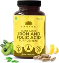 Kavir naturlig jern og folsyre med vitamin C 60 Veg kapsler