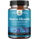 Nootropisk Brain Supplement for minne og fokus Støtte - Vitaminer for mental støtte og klarhet med Bacopa Monnieri, VIT A, B6, Riboflavin, Niacin, Thiamin & Folate - Cognitive Complex - 60 Count