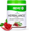 OZIVA Plant Basert HerBalance for PCOS PCOS Supplement for kvinner for Hormonal Balance & bedre Menstruell Syklus ® PCOS Drink med Inositol, Shatavari,Chasteberry, Ashoka sertifisert ren & Vegan, 250g