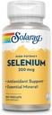 Solaray Selenium 200 Mcg høy styrke, 100 Ct