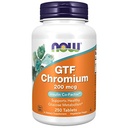 Nå Mattilskudd, GTF (Glukose Tolerance Factor) Chromium 200 mcg, Insulin Co-Factor*, 250 tabletter