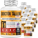 NuBest Doctor Taller Kids - Støtte bein styrke med multivitaminer, multimineraler, kalsium - Premium Formula for alder 2 til 9 - Grape Flavor - 12 Pack