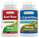 Beet Root pulver 500 Mg & L-karnitin 1000mg