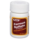 Rugby Ferrous Sulfate 325mg Tabletter - Jern Supplement for kvinner og menn - 100 greve (1 pakke)