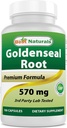 Best Naturals Goldenseal Root 570 mg (Non-GMO) 100 kapsler
