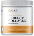 Pure Hydrolysert Multi Collage Peptider Protein Powder Supplement - Typer I, II, III, V, X - 5 Typer Gras Fed, Wild Caught Food Sourced Collage - 16 oz Pouch - Flavorless