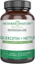 Quercetin 600mg & Nettle 600mg - naturlige flavonoider Supplement for sesongmessige irritanter, immunrespons, sunn aldring og lang levetid - ikke-drowsy, ikke-GMO, Vegan - (90 kapsler)