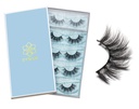 DYSILK Lashes Falske øyenvipper - Øye Lashes Mink Lashes 5 Par 6D Lashes Pack Fluffy Lashes Fake Eye Lashes Naturlig utseende Wispy Eyelashes Stripe Lash Faux Falske øyenvipper utvidelser Kit 001-15mm