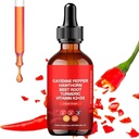 Aeluro Cayenne Drops,Aeluro Cayenne Pepper Extract, 60 ml Cayenne Pepper Drops, Cayenne Pepper flytende Drops Metabolisme Boost
