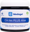 Sirkler Plus Aloe, Paraben Gratis Hydrogel Pads, Blister Forebygging, Øjebliksbillede og beroligende lindring for sykepleie, Bug Bites, Blister, mindre Burns & Chafing, 48 Circular Pads