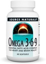 Kilde Naturals Omega 3-6-9, essensielle fettsyrekompleks for hjerte og hjerne helse * - 60 Softgels