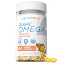Algae Omega 3 1500mg - Vegansk Supplement med patentert livs Omega 3 - høydose EPA & DHA - Bedre enn fiskeolje - støtter hjerte, hjerne, felles helse - 90 Vegan Softgels