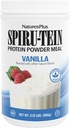 NaturesPlus Spiru-TEIN, Vanilla - 2.12 lbs, Pakke med 3 - Spirulina Protein pulver - Vitaminer og mineraler for energi - Vegetarisk, Glutenfri - 96 Total Services