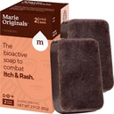 Marie Originals Itch Relief Soap Body Wash Bar - All naturlig øyeblikkelig relief fra Insect Bites, Kylling Pox, Chiggers og andre hud Irritations dvs. Anti-Itch beroligende såpe (2 pakke)
