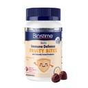 Biostime Kids immunstøtte tannkjøtt (Alder 4+) | Inkluderer vitaminer D&C + Zink & Probiotika | Ingen tilsatt sukker |Kids immunforsvar Fruity Bites | Gratis fra topp 9 allergener | 60 Count