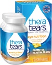 TheraTears 1200 mg Omega 3 Supplement for Eye Nutrition, Økologisk Flaksfrø Triglyserid Fisk Olje og vitamin E, 90 Antall (Pack of 3)