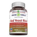 Amazing Formler Rød Yeast Rice 1200mg Per Serving Kapsler Supplement | Ikke-GMO | Glutenfri | Laget i USA (1 Pack, 120 Count)