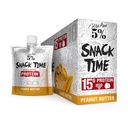 Rike Piana 5% Ernæring Snack tid | Squeezable Protein Shots | Høyt Protein Snack Pokker | Egg Hvit Peanut Butter Protein Snack | 10-Count (Peanut Butter)