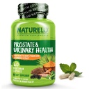 NATURELO prostata & urinhelse, omfattende formel med så Palmetto, Pygeum, tumerisk, plantesteroler, brokkoli og lykopen, 60 vegetariske kapsler