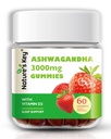 Naturens nøkkel Ashwagandha Gummies, 3000 mg høy potens Ashwagandha Root ekstrakt med vitamin D2, stress, rolig humør og kognisjon, for menn og kvinner, Strawberry Flavor (60 greve (Pack of 1)