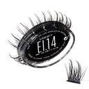 Lashify Extreme Ice 14mm Gossamer DIY Eyelash-utvidelser Påfyll, den første dual-fibered Lash som har både tynn og tykk fiber, svart, lett falske Lashes