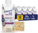 Se til at Max Protein Shake | Bursdag Cake | Klar til å drikke | 30g Protein for muskel helse | 1g Sukker, 4g Fiber | 11 fl oz, 12 Pack