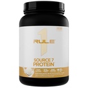 Regel 1 Kilde 7 Protein - Decadent Flavor, Velvety Smooth Texture, 22g Anytime Protein, og 10g naturlig forekommende EAAs Per Serving fra 7 Premium kilder (1,8 pund*, Vanilla Ice Cream)