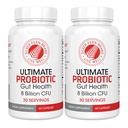 Silver Fern Ultimate Probiotic 2-Pack – Probiotika for kvinner og menn – 8 milliarder CFU Spore-Forming Gut Health Supplement – DNA Verifisert, Vegan Probiotic, Holdbar, høy overlevelse – 120 kapsler
