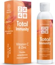 2X4 eldrebær med sink og vitamin C for voksne - flytende daglig immunstøtte - Liposomal immunisme Supplement vitaminer, ikke-GMO, sukkerfri, 30 serveringer, 5 fl oz