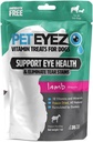 PetEyez Tear Stain Remover Vitamin behandlinger for hunder - Støtte Eye Helse og Redusere klissing og tear Stain Building - 100% naturlig hund behandler med supermat, antioksidanter og næringsstoffer - Lamb Flavor - 1oz