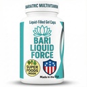 Bari Liquid Force En om dagen Bariatric Multivitamin med jern - Rapid Absorpsjon Gel Caps for agstric erme, Bypass, Duodenal Switch - Superfood Blend - Bariatric må ha for kvinner og menn