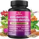 BMVINVOL Inositol Supplement - Myo-Inositol og D-Chiro Inositol Ideell 40:1 Ratio - Plus Berberine, kanel, Ashwagandha + 5 Mer - 90 Kapsler
