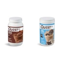Quest Ernæring Sjokolade Milkshake Protein pulver, 22g Protein, 1g Sukker, Lavkarbohydrat, Glutenfri, 3 pund, 43 serveringer og informasjonskapsler & krem Protein pulver; 20g Protein; 1g Sukker; Lavkarbohydrat; Glutenfri