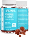 Berberin med Ceylon Cinnamon Gummies, sukkerfri berberin 1500 mg og ceylon kanel 500 mg, høy potens berberin gummier med magnesiumkompleks og melk tistel, 60 gummier