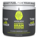 Nootropic Brain Booster (90 Serveringer) Nootropic Drink Mix & Brain Supplement - Brain brensel øker energi, fokus og minne - Null kalorier, sukker gratis - Kiwi Strawberry