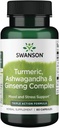 Swanson Full Spectrum Turmeric Ashwagandha & Ginseng Complex 60 kapsler