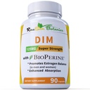 DIM Supplement 125mg - DIM Diindolylmetan Plus BioPerine 90-dagers tilførsel av DIM for østrogenbalanse, hormon Menopause Balance, Acne støtte, hår hud og negler