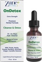Zane OnDetox │10 – 15 dager Fast rengjøring og støtte | Detox & Repair Supplement med Melk Thistle, Nettle, Greater Burdock, Artichoke og mer | Vegan | Ikke-GMO | Glutenfri | 1 fl Oz.- 30ml